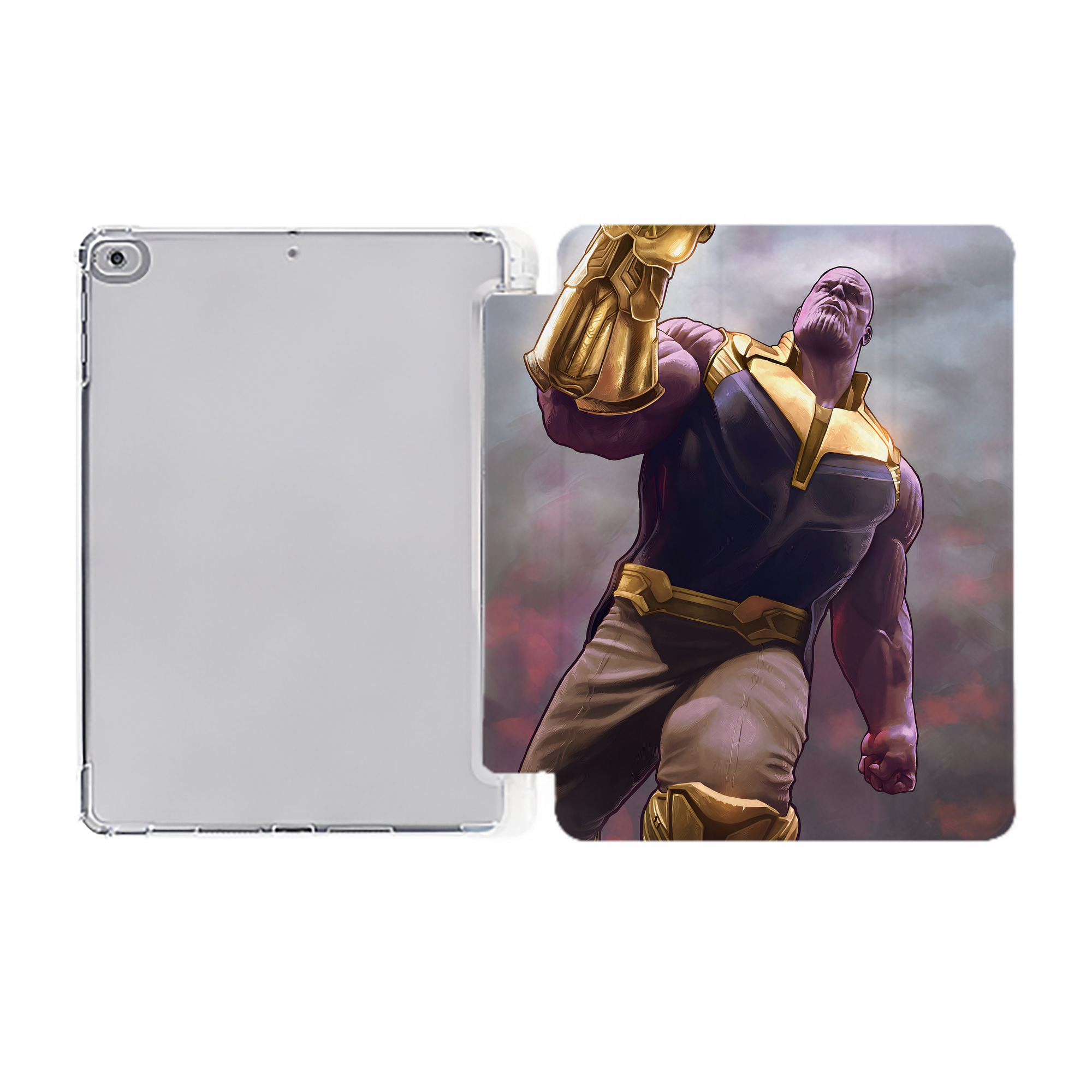 （画像用） アベンジャーズ The Avengers IPad ケース ペン収納付き 三つ折りスタンド PUレザー×シリコン 対応機種9.5/10.5/10.9インチ